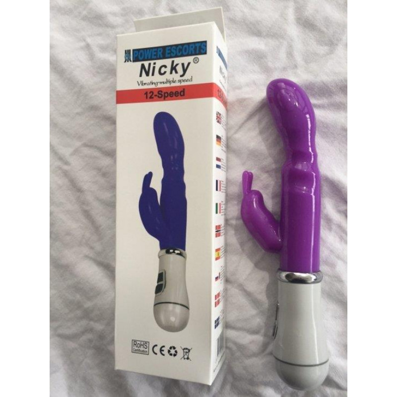 Power Escorts Nicky purple 13 speed g spot vibrating 22 cm