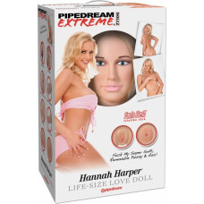 Pipedream Extreme Dollz PED Hannas Hārperes dabiskais izmērs