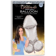 Little Genie Productions Glitteratti — Disco Penis 3 pēdu Mylar baloni