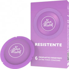 Love Match Resistente - Strong Condoms - 6 Pieces