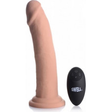 Xr Brands Swell - Piepūšamā un vibrējošā silikona dildo - 7 / 18 cm