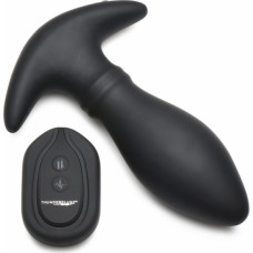 Xr Brands Rim Slide - Sliding Ring Silicone Butt Plug - Black