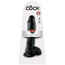 King Cock 10 inch Balls Black