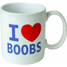 Spencer & Fleetwood I Love Boobs Mug / White