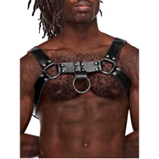 Male Power Ram - Imitation Leather Harness - One Size - Black