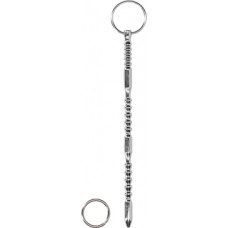 Ouch! By Shots Stainless Steel Ribbed Dilator - 0.4 / 9 mm