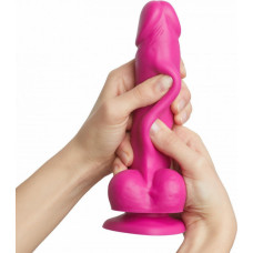 Strap-On-Me SLIDING SKIN REALISTIC DILDO FUCHSIA L