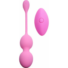 B - Series Femme Vibrating Kegel Balls 32mm 80g Pink 10 function USB Remote Control - B - Series