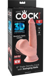 King Cock Plus 6in. TDC With Swinging Balls