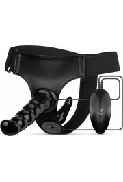 Easytoys Fetish Collection - Vibrating Strap-On Set - Black