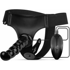 Easytoys Fetish Collection - Vibrating Strap-On Set - Black