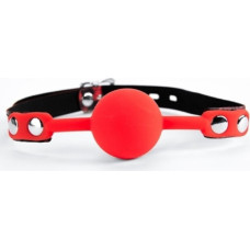 Argus Red Silicone Ball Gag Leopard