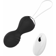 B - Series Magic Kulki-Vibrating Silicone Kegel Balls USB 10 Function / Remote control -Black