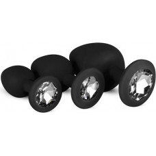 Easytoys Plug-Diamond Plug Set-Black