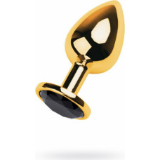 Toyfa Gold anal plug TOYFA Metal with pink round-shaped gem