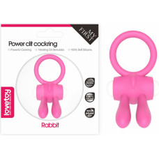 Lovetoy Power Clit Cockring Bunny White