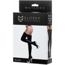 Toyfa Glossy Shiny Wetlook stockings with a lace ELIZA (xl)