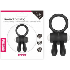 Lovetoy Power Clit Cockring Bunny Black