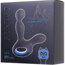 Toyfa EROTIST SIXTH Prostate Massager vibro with heating silicone black 14.5 cm