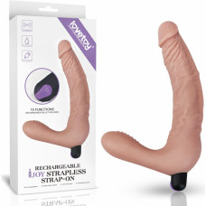 Lovetoy Rechargeable IJOY Strapless Strap-on Flesh