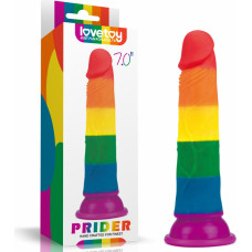 Lovetoy Prider Dildo 7.0' Colorful