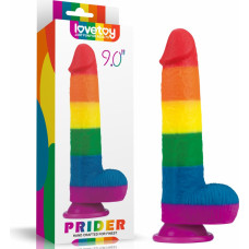 Lovetoy Prider Dildo 9.0'' Colorful