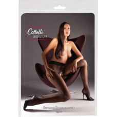 Cottelli Legwear Juodos pėdkelnės be tarpkojų 3