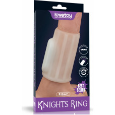 Lovetoy Vibrating Spiral Knights Ring (White) III