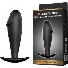 Lybaile Pretty Love Anal Butt Plug Penis Shaped Black