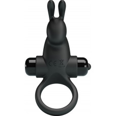 Lybaile Pretty Love Vibro Penis Ring Rabbit I Black