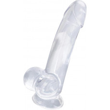 Toyfa Realistic dildo A-Toys by TOYFA Cryst, TPE, transparent, 15 cm