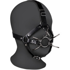 Ouch! By Shots Head Harness with Spider Gag and Nose Hooks - Black