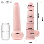 Dreamlove MR INTENSE Neeson Anatomical Dildo with Suction Base – 27 cm (10.6″) – Skin — Photo 6