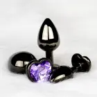 Heart Gem Butt Plug – M – Purple — Photo 8