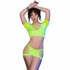 Chilirose CR 4433 Green Top & Shorts Set – S/M — Photo 1