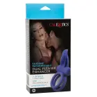 Dual Pleaser Enhancer – rechargeable vibrating cock ring with tongue and remote — Photo 3