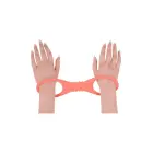 PEACHES 'N CREAME Large Silicone Cuffs – манжеты – силикон – персиковый – 27 см — Фото 5