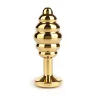 Twister tekstuuriga anaaltapp – L – Gold — Foto 4