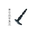 Elixer vibruojantis dvigubos penetracijos dildo su karoliukais – 18 cm (7″) – Mėlynas — Nuotrauka 9