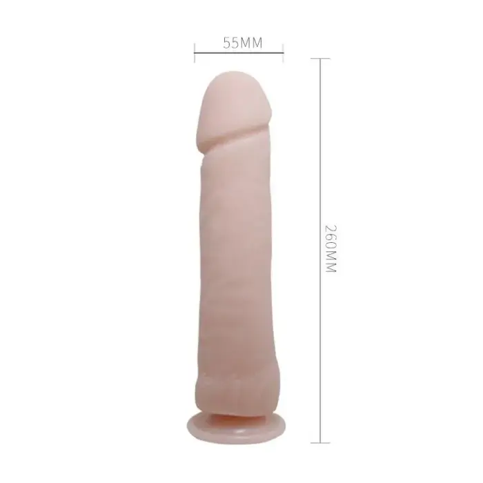 BAILE The Big Penis Reālistisks dildo ar piesūcekni – 23+ cm – Caurspīdīgs Foto 4