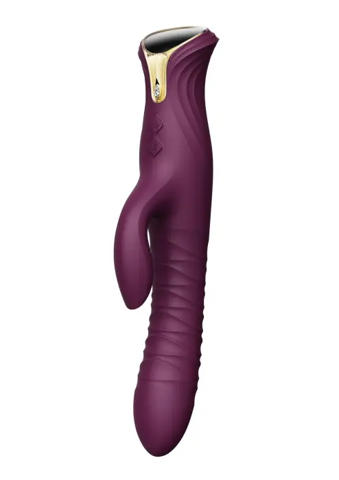 Mose кролик-вибратор с функцией толчков и подогревом – 25.8 cm (10.2″) – фиолетовый