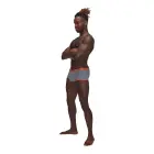 Male Power Uplift Mini Short – Grey – S — Photo 1