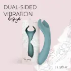 Bloom Peony divpusējs pāru vibrators – zaļš — Foto 9