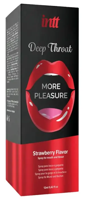 Intt Deep Throat оральный спрей – клубничный – 12 мл