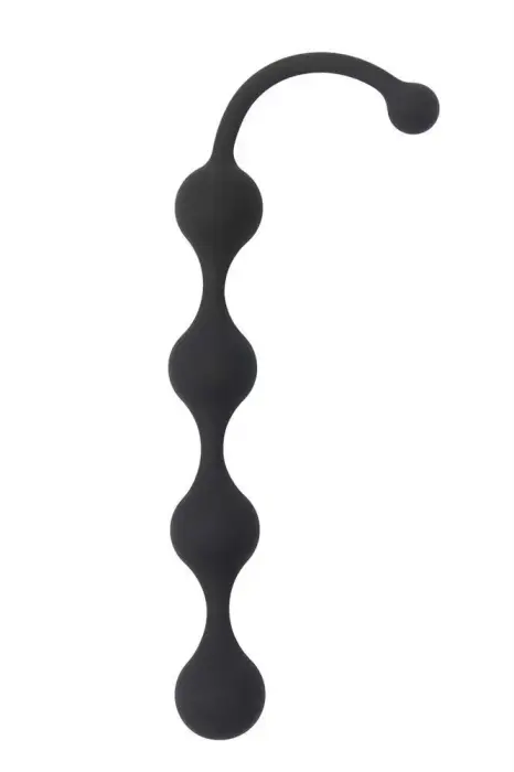 ALL TIME FAVORITES četru bumbiņu anālais dildo – 23.9 cm (9.4″) – Melns Foto 2