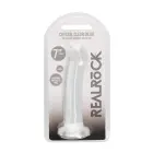 Nerealistiškas dildo su siurbtuku – 17 cm (7″) – Skaidrus — Nuotrauka 1