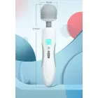 LED wand masāžas vibrators – balts — Foto 13