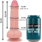 ROCKARMY Mustang Liquid Silicone Intimate dildo – 18 cm (7″) – miesas krāsa — Foto 1