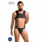 Passion Body Adam Black S/M – Elegant Polyurethane & Polyester Bodysuit — Photo 1