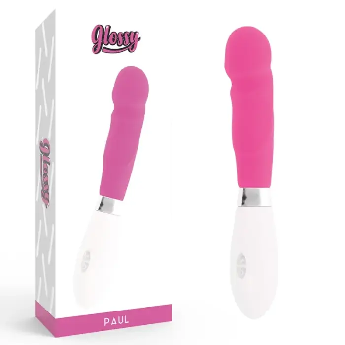 Вибратор Glossy Paul – 12 см (4.7″) – розовый